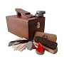 KIWI Shoe Shine Valet with Care Products, Wood Kit