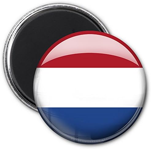 Netherlands Flag Refrigerator Magnet 2.25"