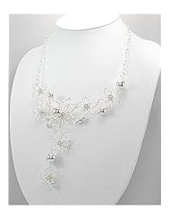 Flower Necklace In Sterling Silver