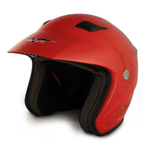 VCAN Red Metro Scooter Helmet