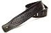 DBM Italian Leather Guitar Strap: Black 'Celtic' Strap (Up to 1.33m) for Electric / Acoustic / Bass