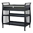 Emily Changing Table with Drawer in Ebony Finish By Da Vinci Baby Furniture