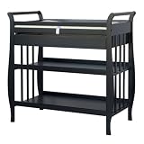 Emily Changing Table with Drawer in Ebony Finish By Da Vinci Baby Furniture