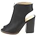 Mi.Im Nelly-01 Women's Stylish Peep Open Toe And Back Two Tone Zip Ankle Booties