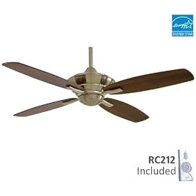 Minka-Aire Fan F513-BN 52" New Era Traditional Energy Star Brushed Nickel Ceiling Fan w/ Remote