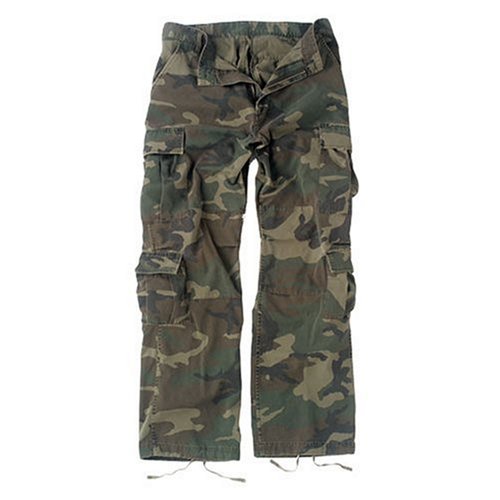 Camouflage Vintage Paratrooper Fatigues Cargo Pants (More Colors Available)