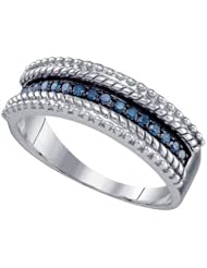 0.23CTW BLUE DIAMOND FASHION BAND
