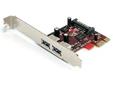 StarTech.com 2 Port SuperSpeed USB 3.0 PCI Express Card with SATA Power (PEXUSB3S22)