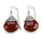Barse Lush Sterling Silver Tribal Carnelian Earrings