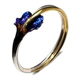 Titanium Collection Certified Genuine Honey Amber and Sterling Silver Flower Bangle