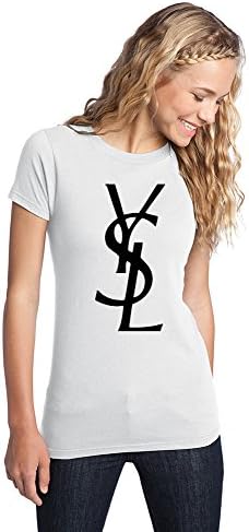 YSL Shirt Woman Slim Fit T Shirt, Yves Saint Laurent, Black/white