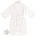 White Cotton Terry Cloth Bath Robe for Men
