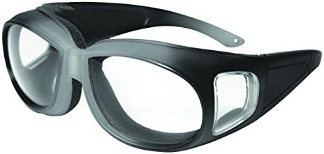 Chef Shades / Onion Goggles Tabiche SLV CLAF with Clear Anti-Fog Lenses and Black/Silver Frames