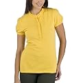 Merona® Petites Short-Sleeve Ruffled Polo - Fun Sun Yellow