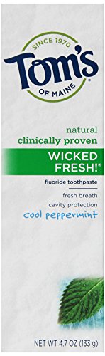 Tom's of Maine Wicked Toothpaste, Peppermint, 4.7 oz