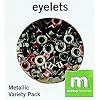 1/8" Circle Eyelets Variety 100-Pack: Metallic