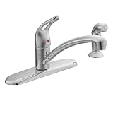 Moen CA7460 Chateau Chrome one-handle low arc kitchen faucet