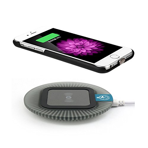 iphone 6 Wireless Charger, Antye Qi Wireless Charging Kit for iPhone 6 / 6S, Qi Wireless Charging Receiver Case and Qi Wireless Charger Dock Included (Black)