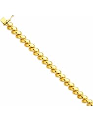 14K Gold San Marco Bracelet 7 Inches