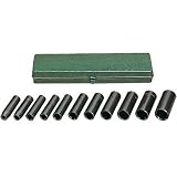 Northern Industrial Impact Sockets - 1/2In. Drive, Deep Well, 11-Pc. SAE Set