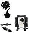Auto Cup Holder with Car Charger for the Samsung SPH-A960 - uses Gomadic TipExchange Technology