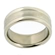 Stainless Steel Ring Band 316L Multi Grooved Polish Satin Finish 8mm Width by Bucasi