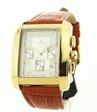 Best Price Mens Croton Leather ChronoGraph 3 Eye Date Watch SP399074BRYL