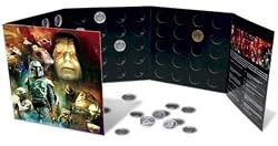 Star Wars Coin Album and Darth Vader Figure 3 3/4"