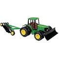 John Deere Tractor with Blade and Plow - 7420