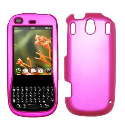 Best Price Premium Hot Pink Rubberized Snap-On Cover Hard Case Cell Phone Protector for Palm Pixi Plus [Accessory Export Packaging]