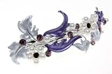 Purple Supernova Crystal Hair Clip Barrette Jewelry