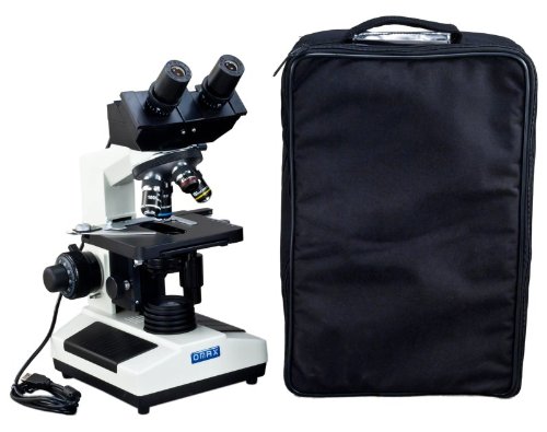 OMAX 40X-2000X Digital Binocular Compound Microscope with Built-in 3.0MP USB Camera and Double Layer Mechanical Stage and Vinyl Carrying Case
