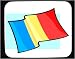 Decorated Mouse Pad with Romanian, Romania, International