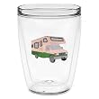 Motor home 16 oz Insulated Beverage Tumbler, Clear