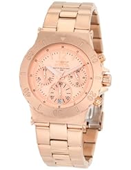 Invicta Womens 1277 II Collection Chronograph 18K Rose Gold Ion-Plated Stainless Steel Watch