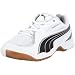 PUMA Vellum II 102064, Herren, Sportschuhe - Indoor, Weiss (white-black-puma silver 01), EU 43 (UK 9) (US 10)
