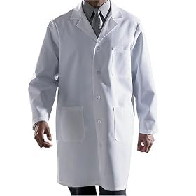 Medline Traditional Lab Coat - White