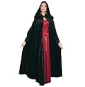 Std Size Adult (Approx. 52" Long, 60" wide) Black - Beautiful Crushed Panne' Velvet Cloak
