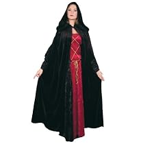 COLOR CHOICES!! Beautiful Crushed Panne' Velvet Hooded Cloak Great for Many Themes! POPULAR!