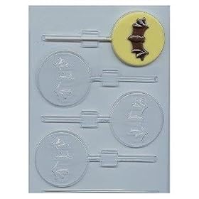 Bat On Moon Pop Candy Mold