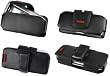 AUTHENTIC CELLET BLACK FUSION CASE POUCH (with Belt Clip) for LG Voyager VX-10000, ENV VX9900 / Motorola i425, i265, i275 / Blackberry 7100, 7100i [Retail Packaging]
