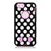 iPhone 6S / 6 Case, E LV iPhone 6S / 6 Case - Deluxe Printed Hard Soft High Impact Hybrid Armor Defender Case for Apple iPhone 6S / 6 with 1 Screen Protector, 1 Stylus and 1 Microfiber Digital Cleaner (Polka Dot Hot Pink)