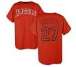 Men`s Los Angeles Angels #27 Vladimir Guerrero Name and Number Tshirt