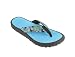 Rafters Women's Breeze Tropicana Comfort Band Flip Flop,Blue,8 M US