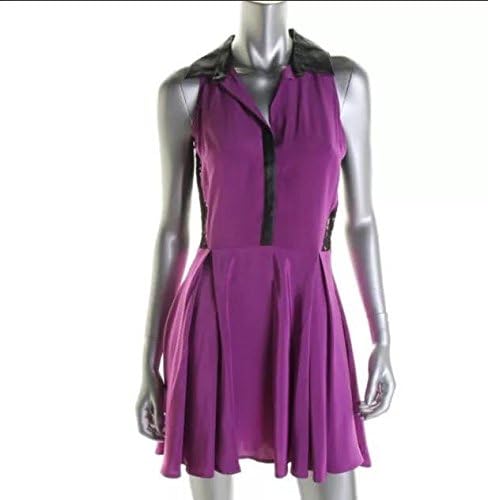 Madison Marcus Purple and Black Dress