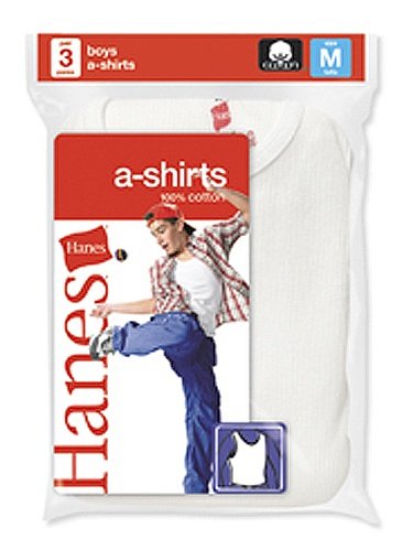 Hanes - Boys 3-Pack Ribbed A Shirts, White - Buy Hanes - Boys 3-Pack Ribbed A Shirts, White - Purchase Hanes - Boys 3-Pack Ribbed A Shirts, White (Hanes, Hanes Underwear, Hanes Boys Underwear, Apparel, Departments, Kids & Baby, Boys, Underwear, Boys Underwear, Undershirts, Tank Tops, Boys Undershirts, Boys Tank Tops)