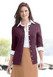 Cardigan Sweater With Ribbing