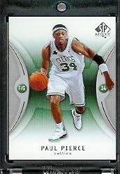2006 07 SP Authentic Paul Pierce Boston Celtics Basketball Card #4 - Mint Condition - In Protective Display Case !!