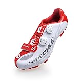 Youth adults COMP Mountain Bike cycle cycling Shoes white/red mixed UK Size 6.5 Shoe length 25.5cm