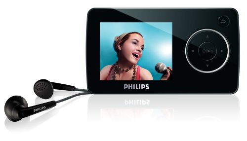Philips 4 GB Flash Video MP3 Player with FM Radio and 1.8-inch Color Screen (Black)
